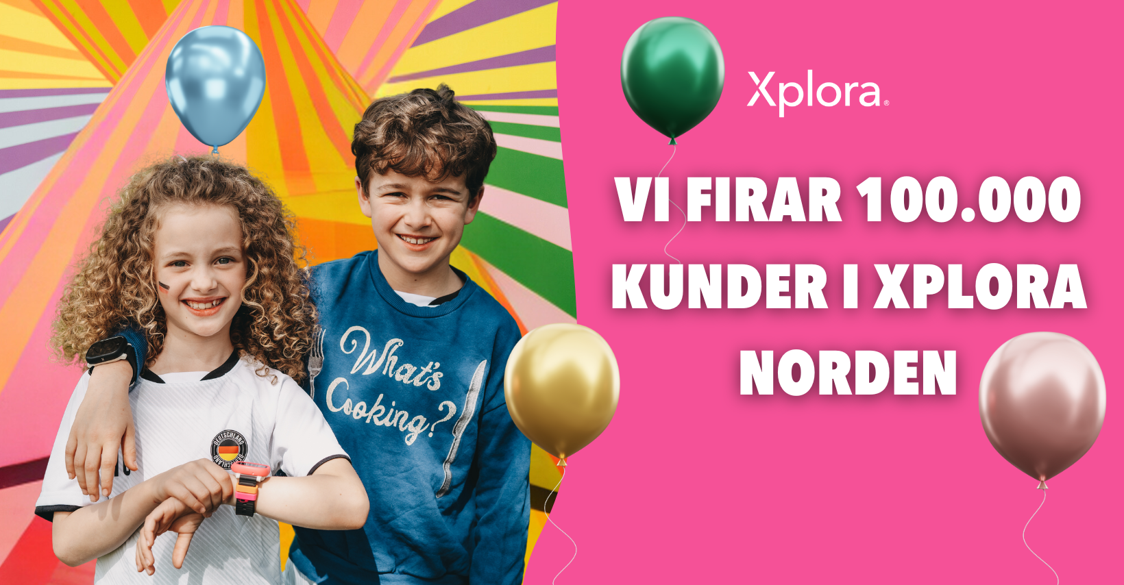 Vi firar 100000 kunder i Xplora Norden!